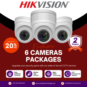 Hikvision 6 Camera Package
